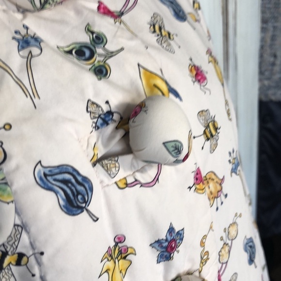 Unique Nature Novelty Print Puffy Buttons Puffer Jacket Size Medium - Picture 7 of 16